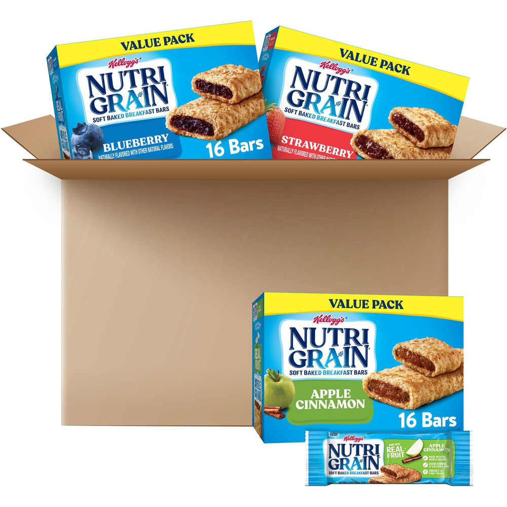 Kellanova Nutri-Grain 05872 Nutri-Grain Soft Baked Breakfast Bar Assortment