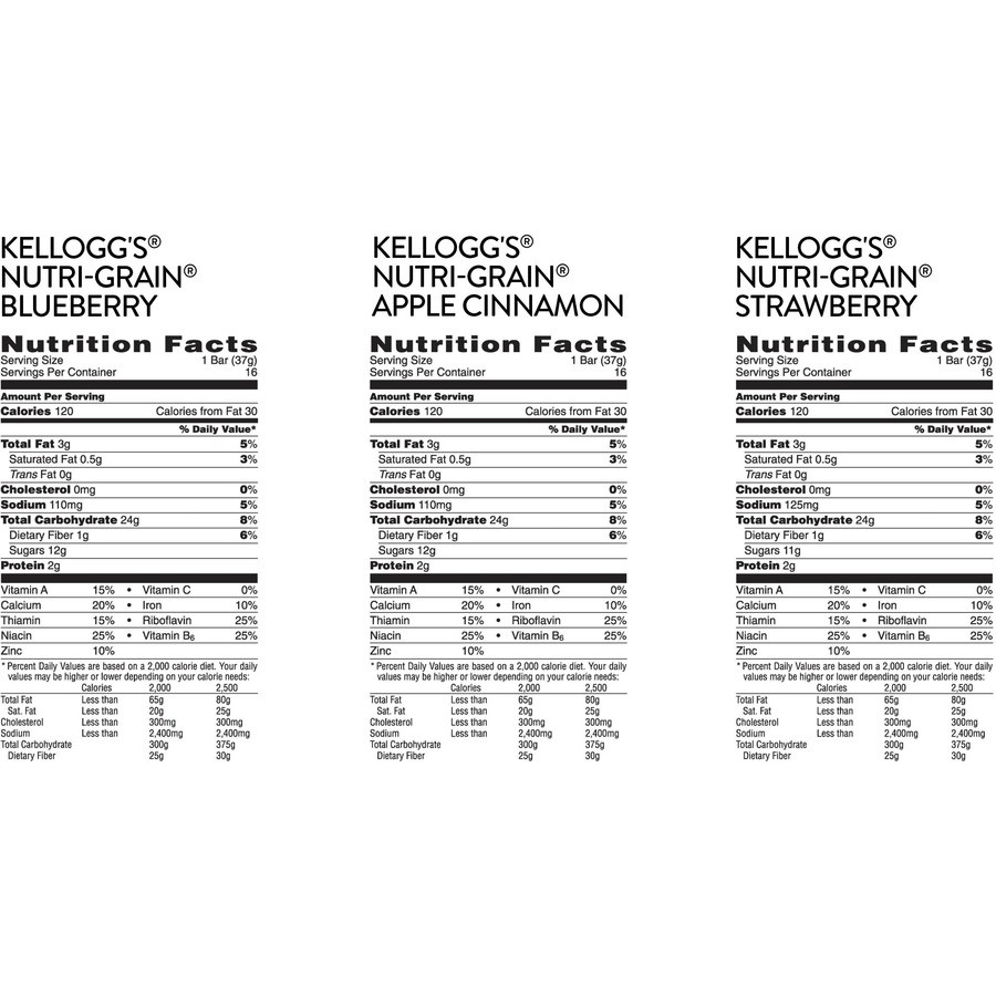 Kellanova Nutri-Grain 05872 Nutri-Grain Soft Baked Breakfast Bar Assortment