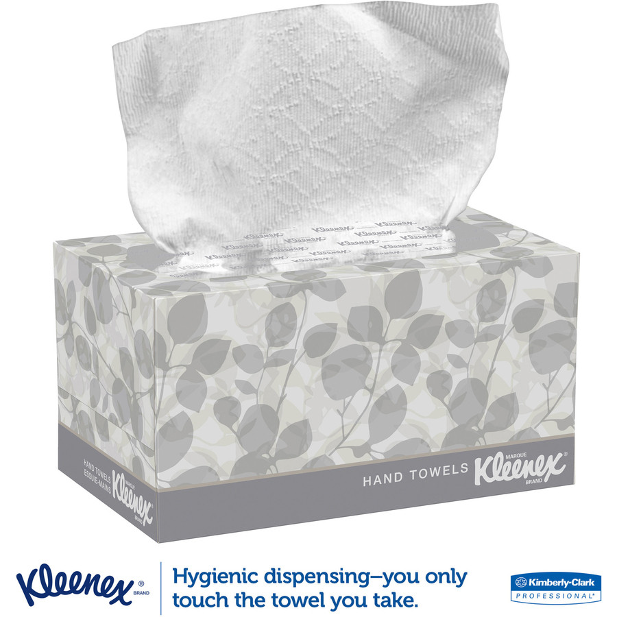 Kimberly-Clark Corporation Kleenex 01701CT Kleenex Hand Towels with Premium Absorbency Pockets in a Pop-Up Box
