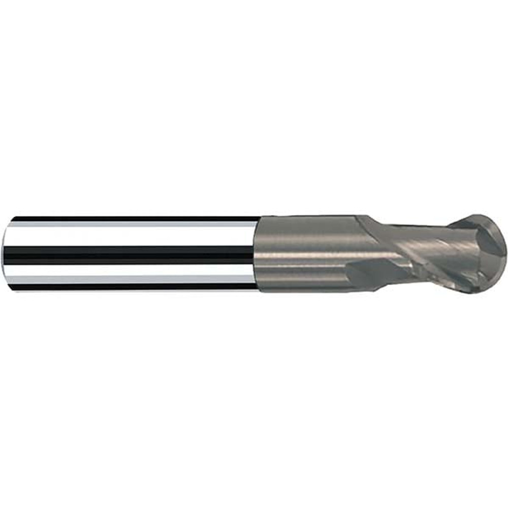 Fraisa P5886372 Ball End Mill: 5/16" Dia, 5/16" LOC, 2 Flute, Solid Carbide