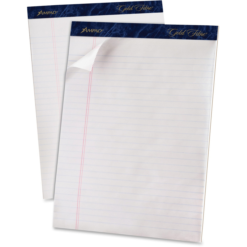 TOPS Products TOPS 20031R TOPS Gold Fibre Ruled Perforated Writing Pads - Letter
