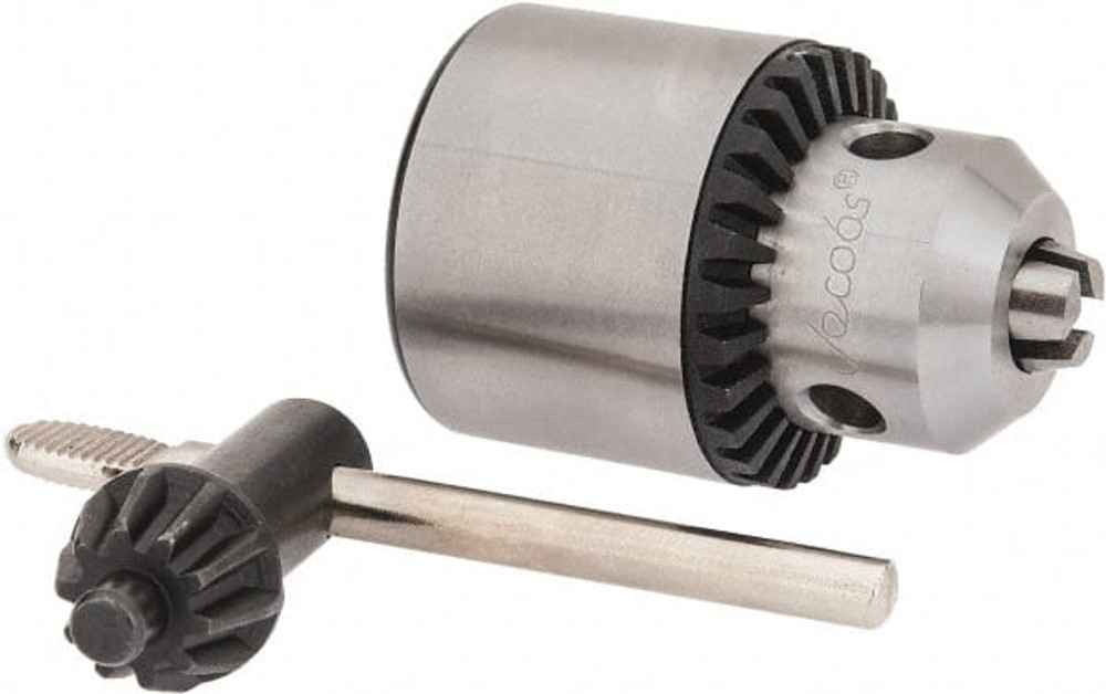 Jacobs 31138 Drill Chuck: 3/8" Capacity, Threaded Mount, 3/8-24