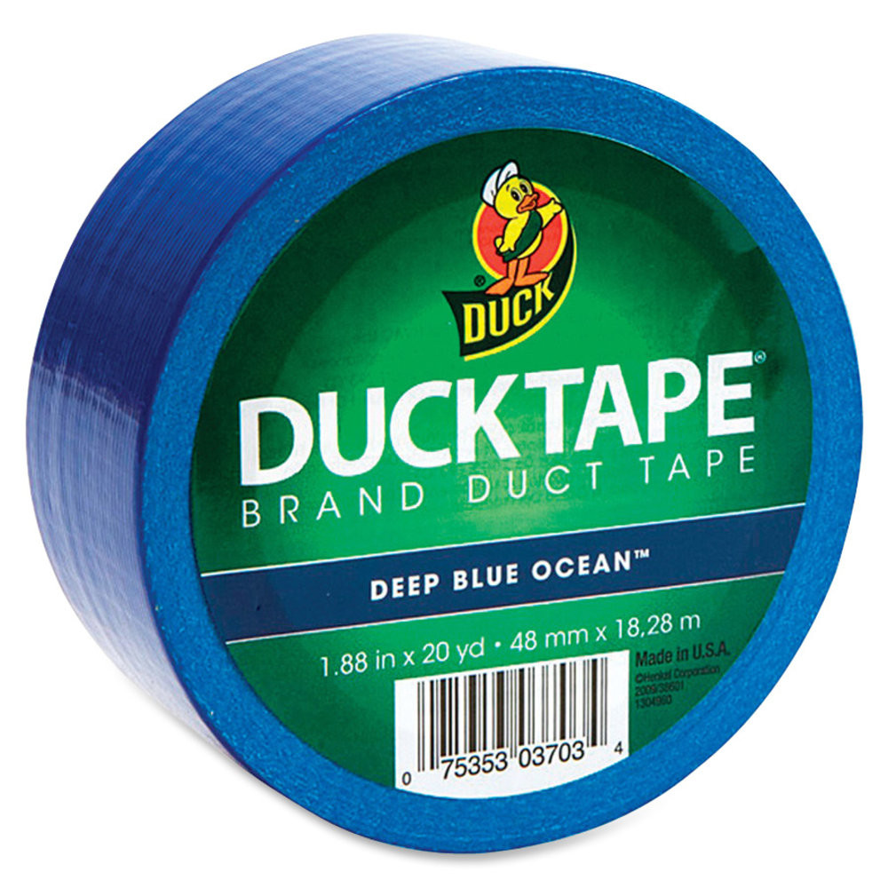 SHURTECH BRANDS, LLC Duck 1304959RL  Brand Brand Color Duct Tape - 20 yd Length x 1.88in Width - 1 / Roll - Blue