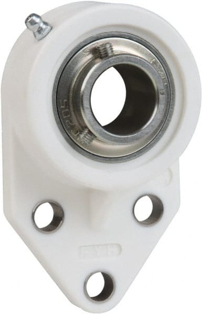 Value Collection UCFB20210S7PL 5/8" ID, 4-1/4" OAL x 1-5/16" OAH 3 Bolt Flange Mounted Bearing