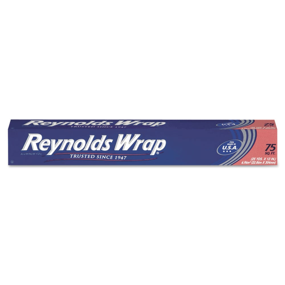 INVACARE SUPPLY GROUP PAC F28015 Reynolds Wrap Standard Aluminum Foil Roll, 12in x 75ft, Silver