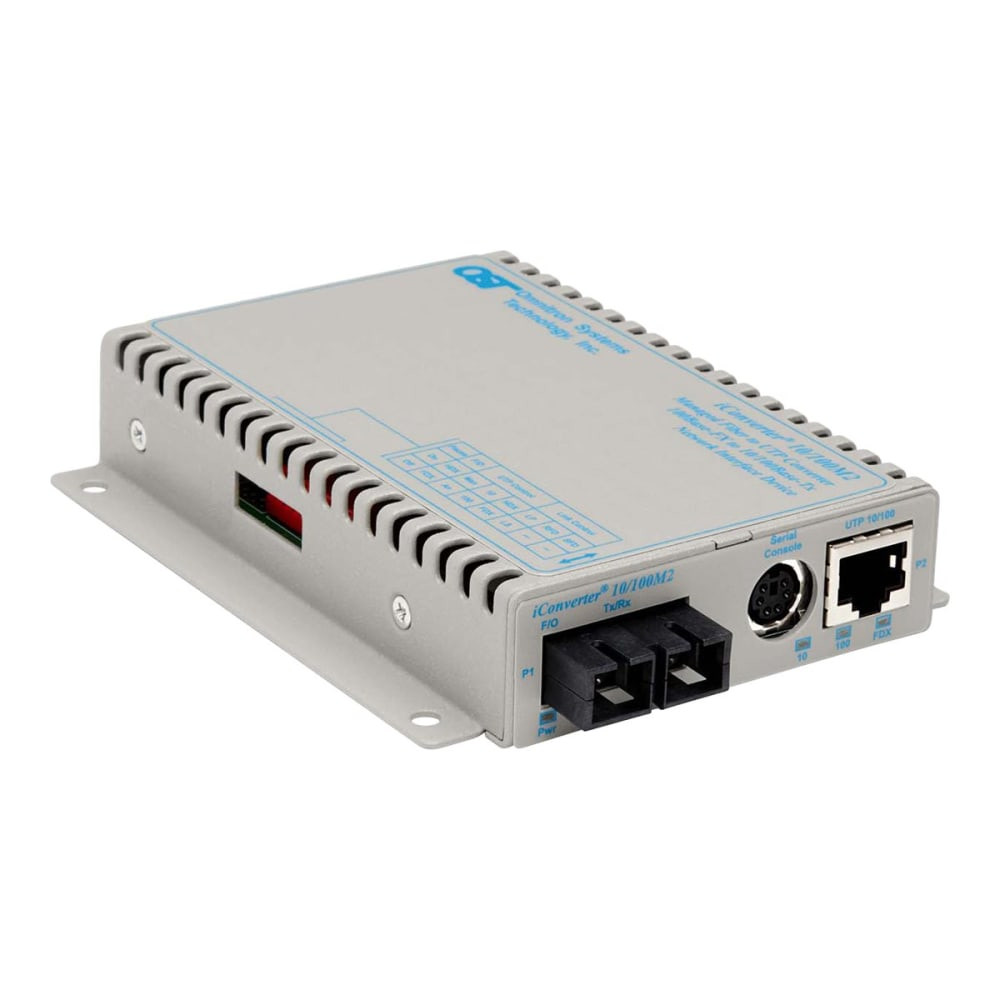 OMNITRON SYSTEMS TECHNOLOGY, INC. Omnitron 8903N-2-EW  iConverter 10/100M2 - Fiber media converter - 100Mb LAN - 10Base-T, 100Base-FX, 100Base-TX - RJ-45 / SC single-mode - up to 37.3 miles - 1310 nm