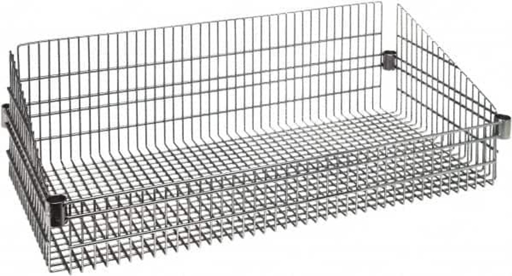 Quantum Storage BSK1836C Wire Basket Wire Shelving: 800 lb Shelf Capacity, 0 Shelf