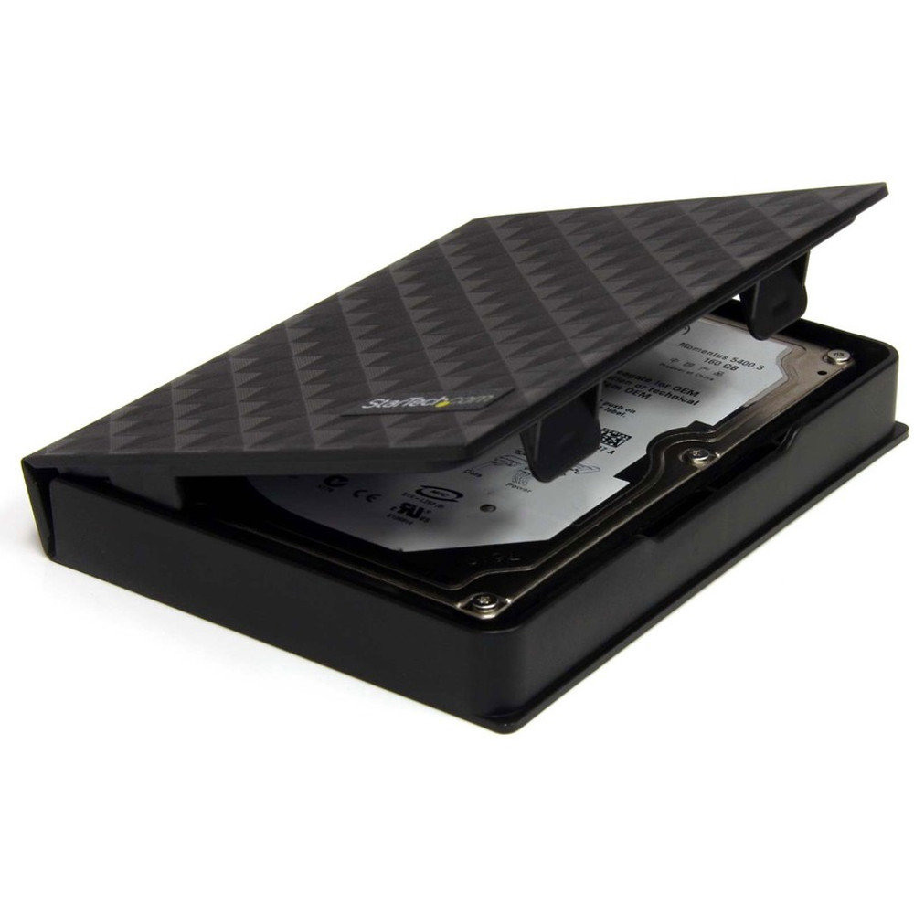 StarTech.com HDDCASE25BK StarTech.com 2.5in Anti-Static Hard Drive Protector Case - Black (3pk)