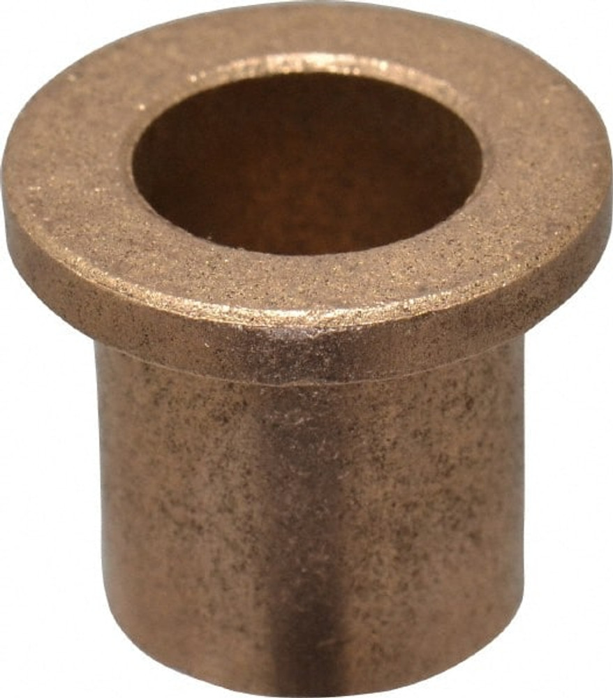 Boston Gear 35582 Flanged Sleeve Bearing: 1/2" ID, 5/8" OD, 3/4" OAL, Oil Impregnated Bronze