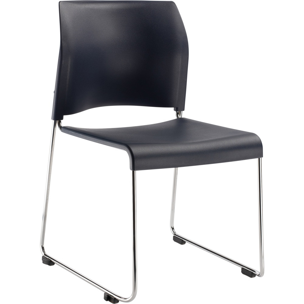 NATIONAL PUBLIC SEATING CORP 8804-11-04 National Public Seating 8800 Cafetorium Chair, Navy/Chrome