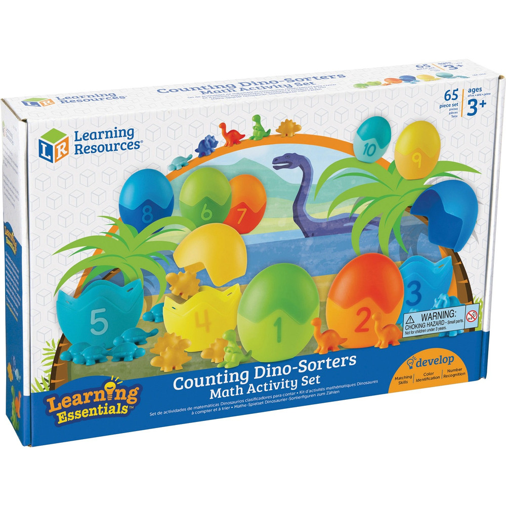 Learning Resources LER1768 Learning Resources Counting Dino-Sorters Math Activity Set