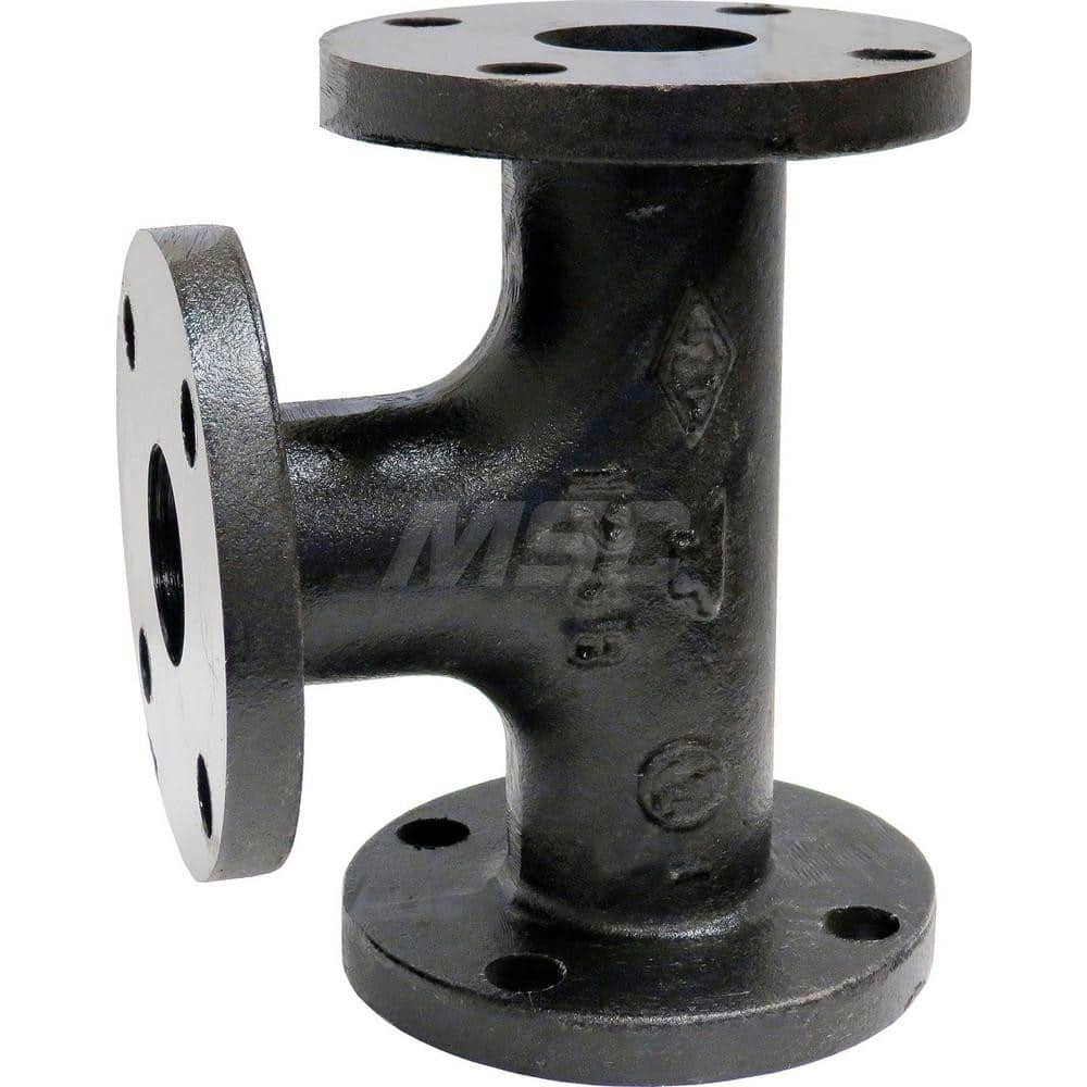 Anvil 0307028209 Black Tee: 4", 125 psi, Threaded