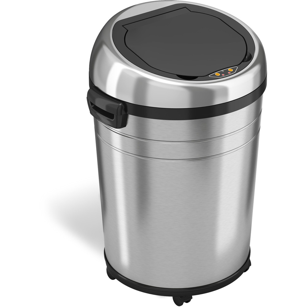 HLS Commercial HLS18RC HLS Commercial XL Round Stainless Sensor Trash Can