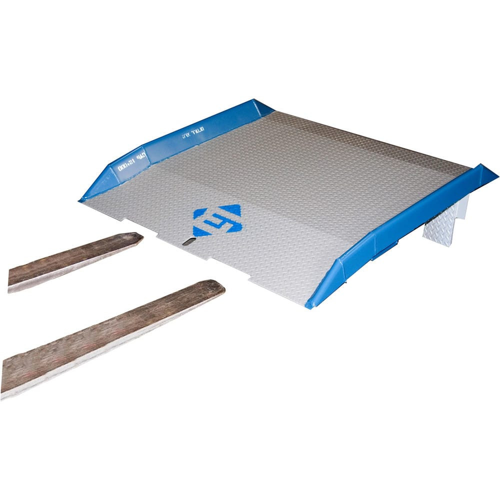 Bluff Manufacturing 15SB7272 Dock Plates & Boards; Load Capacity: 15000 ; Material: Steel ; Overall Length: 72.00 ; Overall Width: 72 ; Side Rail Height: 4in ; Tread Plate Thickness: 0.375in