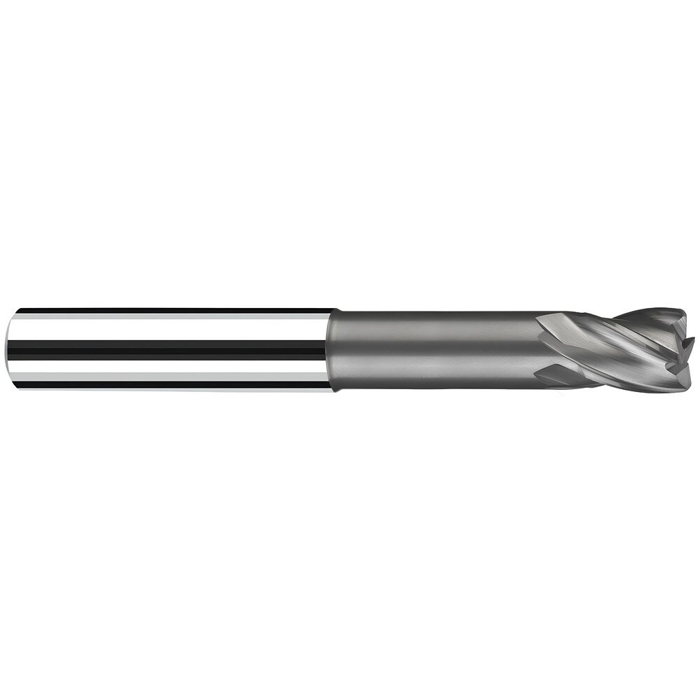 Fraisa X7104445 Corner Radius End Mill: 10 mm Dia, 11.00 mm LOC, 30 deg Helix, TiAlN & AlCrN Coated, Corner Radius End, Centercutting Series Toro-X