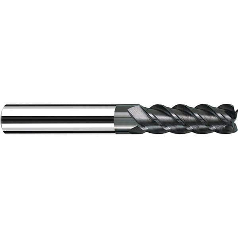 Fraisa B15645252 Square End Mill: 3/16" Dia, 1" LOC, 4 Flute, Solid Carbide