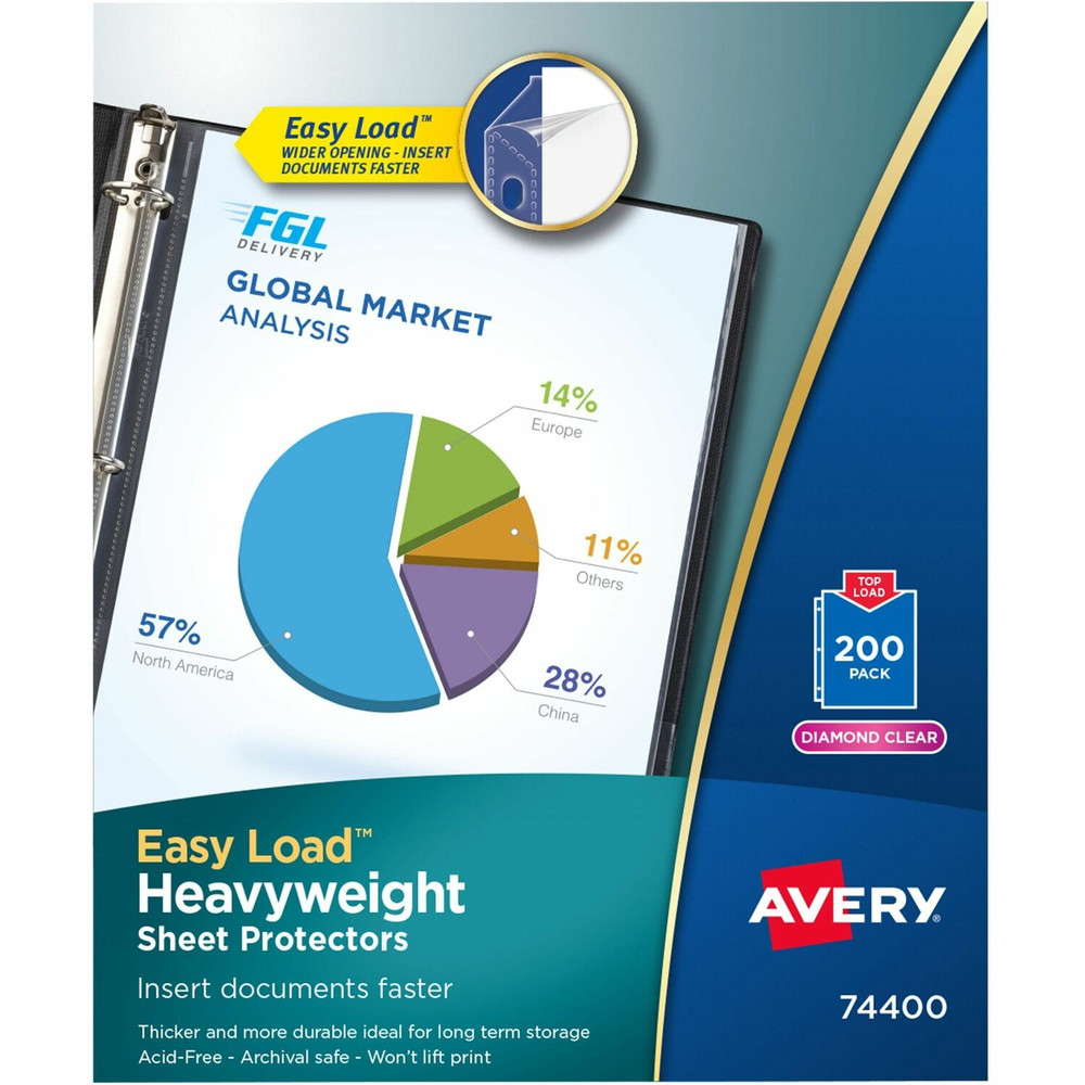 Avery Avery&reg; PV119-200 Avery&reg; Heavyweight Sheet Protectors