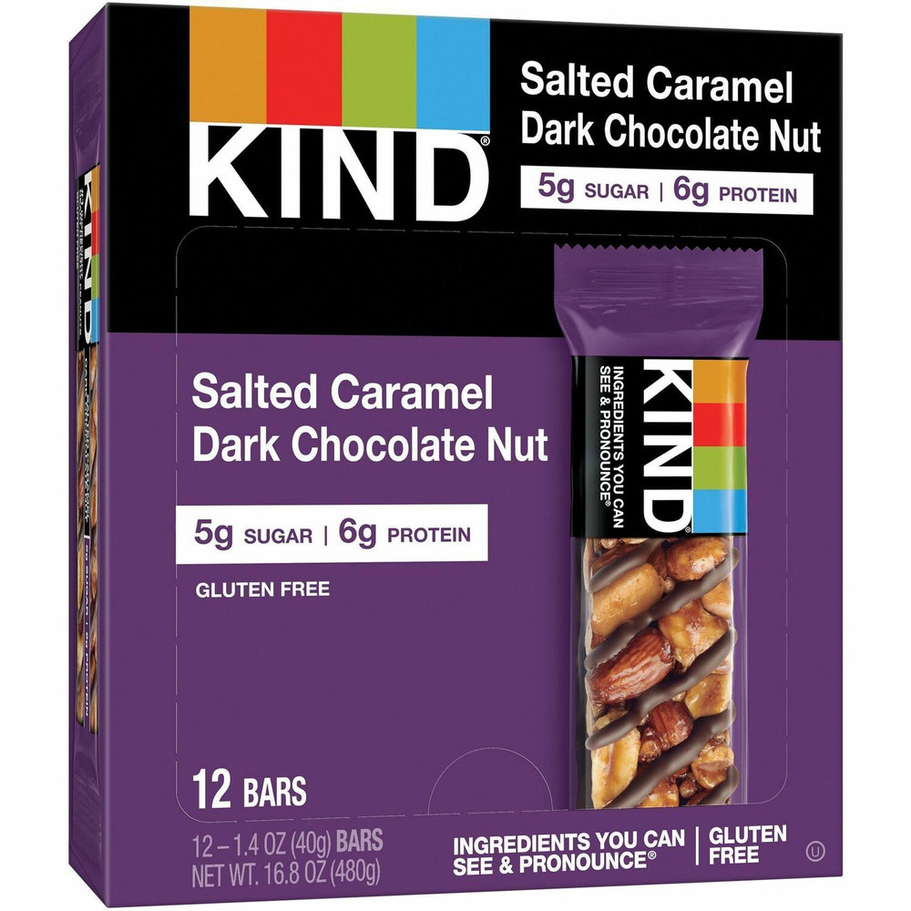 KIND Snacks KIND 26961 KIND Salted Caramel Dark Chocolate Nut Bars