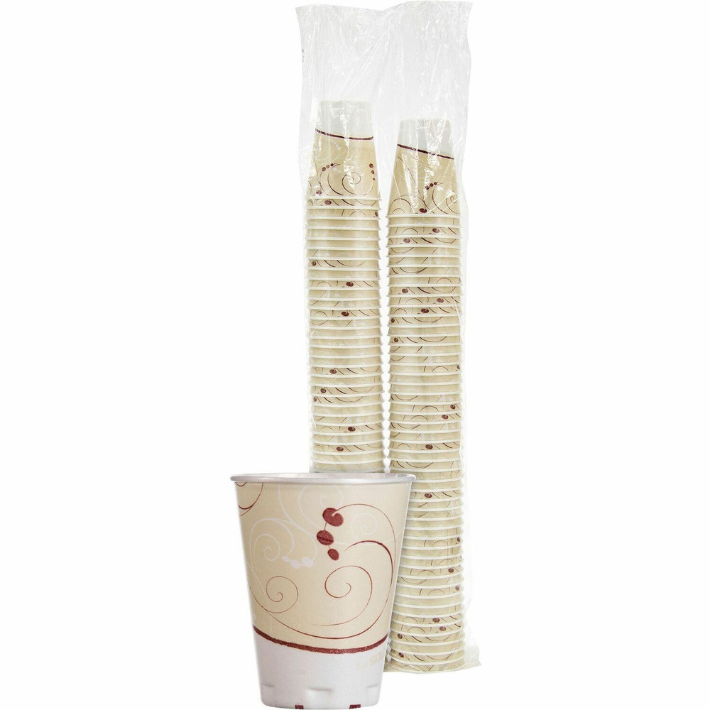 Solo Cup Company Solo X12J8002P Solo Trophy Plus 12 oz Symphony Insulated Hot/Cold Cups
