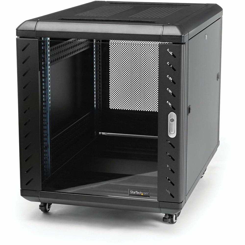 StarTech.com RK1236BKF StarTech.com 12U 36in Knock-Down Server Rack Cabinet with Casters