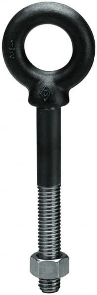 MSC 08605-9 Fixed Lifting Eye Bolt: With Shoulder, 500 lb Capacity, 1/4-20 Thread, Grade 316 Stainless Steel