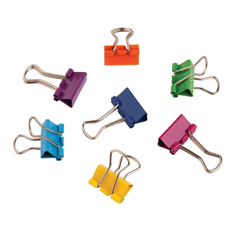 OFFICE DEPOT 1041-60TA  Brand Fashion Binder Clips, 1/2in, Assorted Colors, Pack Of 60