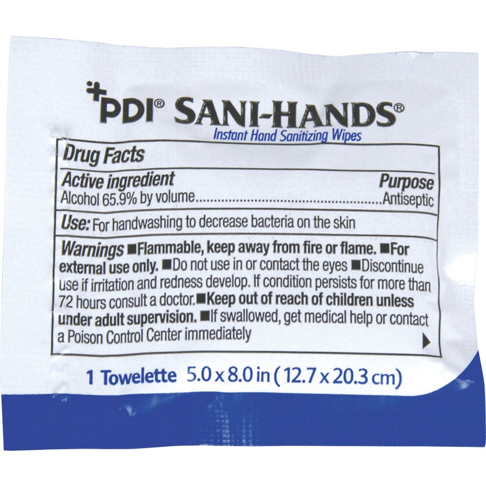 PDI Healthcare PDI D43600 PDI Sani-Hands Instant Hand Sanitizing Wipes