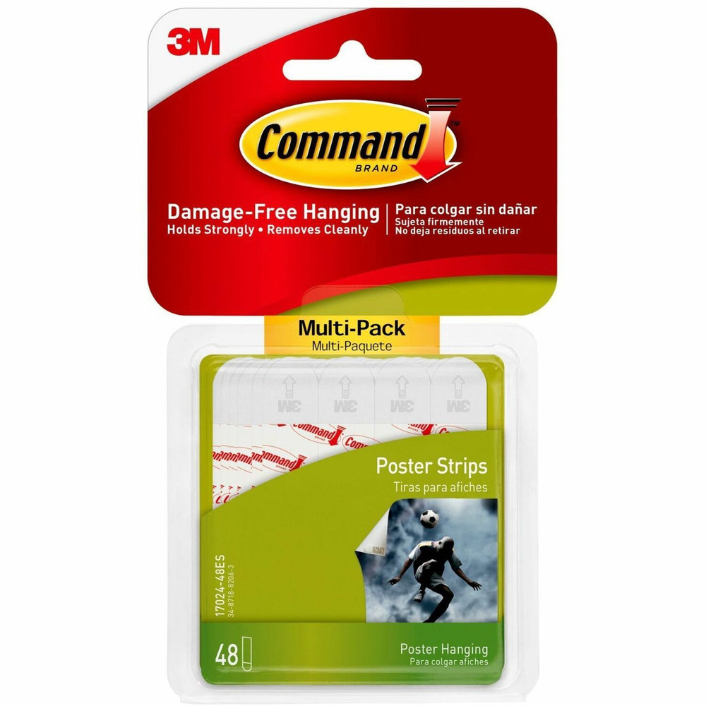 3M Command 1702448ES Command Poster Strips - Multi-Pack