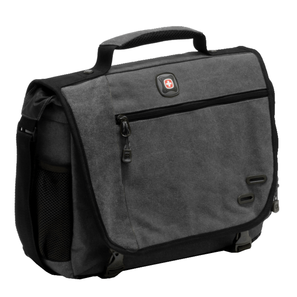 TRG - SWISS GEAR 27666091 Wenger Zinc Cotton Computer Briefcase For 14.1in Laptops, Gray or Green (no color choice)