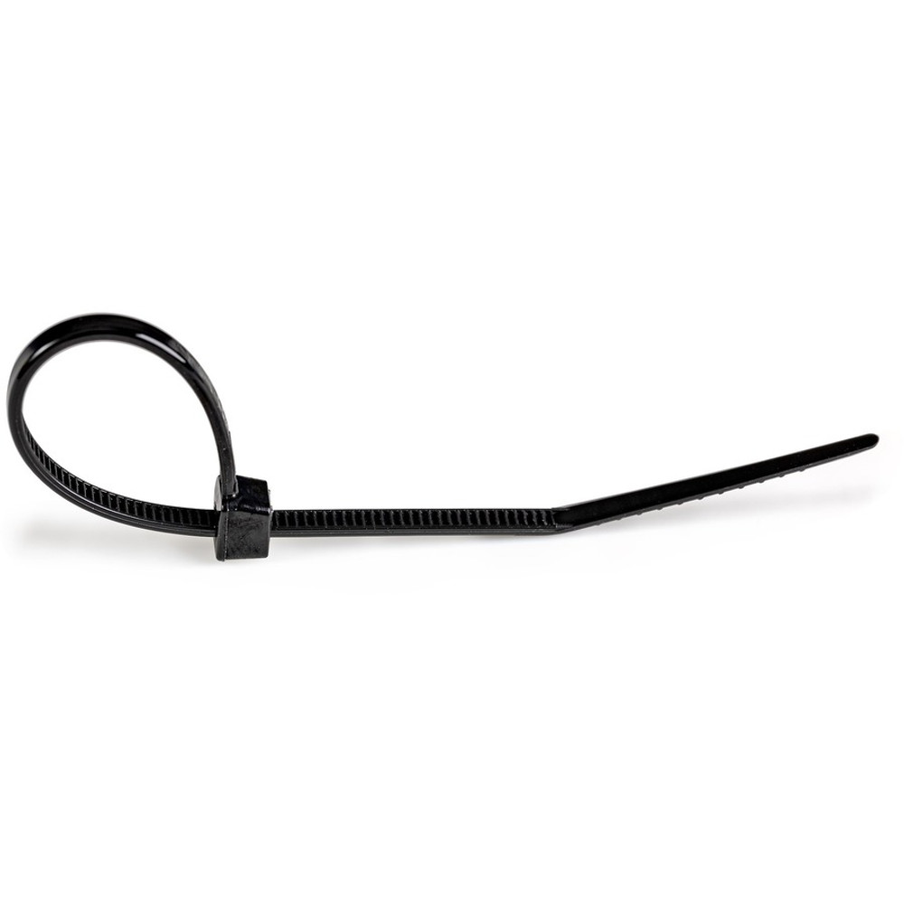 StarTech.com CBMZT6BK StarTech.com 6"(15cm) Cable Ties, 1-3/8"(39mm) Dia, 40lb(18kg) Tensile Strength, Nylon Self Locking Zip Ties, UL Listed, 1000 Pack, Black
