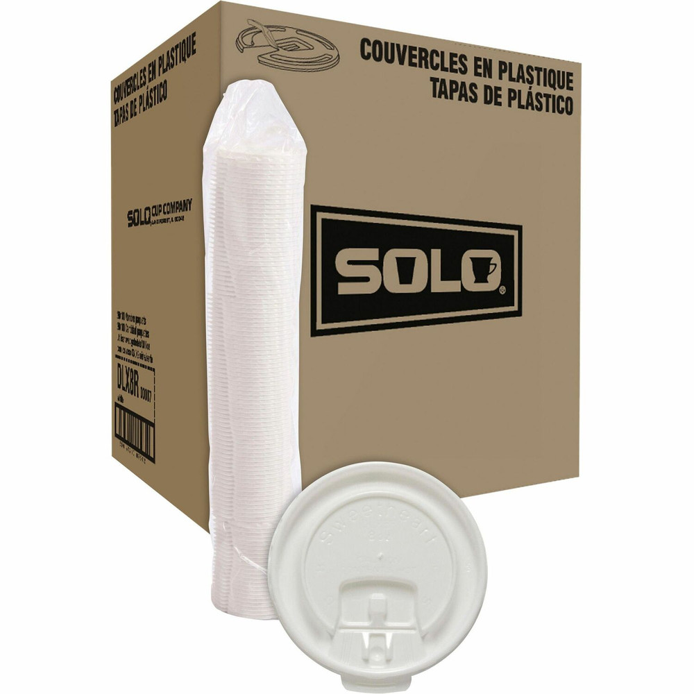 Solo Cup Company Solo DLX8R00007CT Solo Scored Tab Hot Cup Lids