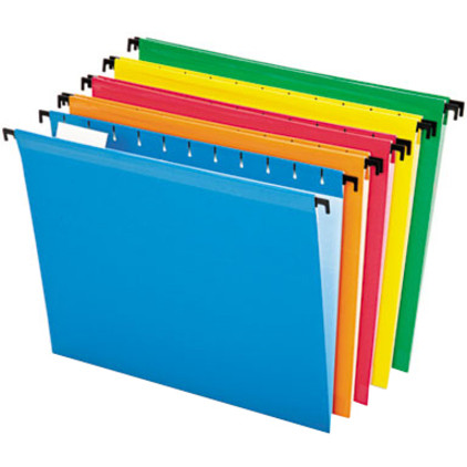 TOPS Products Pendaflex 615215ASST Pendaflex SureHook 1/5 Tab Cut Letter Recycled Hanging Folder