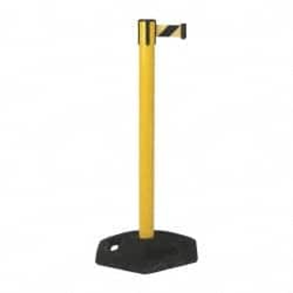 Tensator 886-35-STD-D4 Free Standing Tensabarrier Post: 38-1/4" High, 2-1/2" Dia, Plastic Post