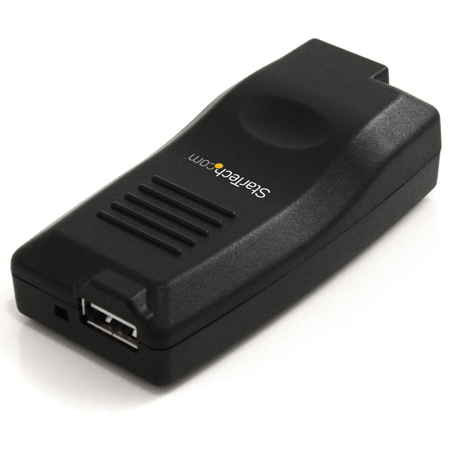 StarTech.com USB1000IP StarTech.com 10/100/1000 Mbps Gigabit 1 Port USB 2.0 over IP Device Server Adapter - USB Ethernet Over LAN Network Printer Converter - Windows 7 / XP / Vista ONLY