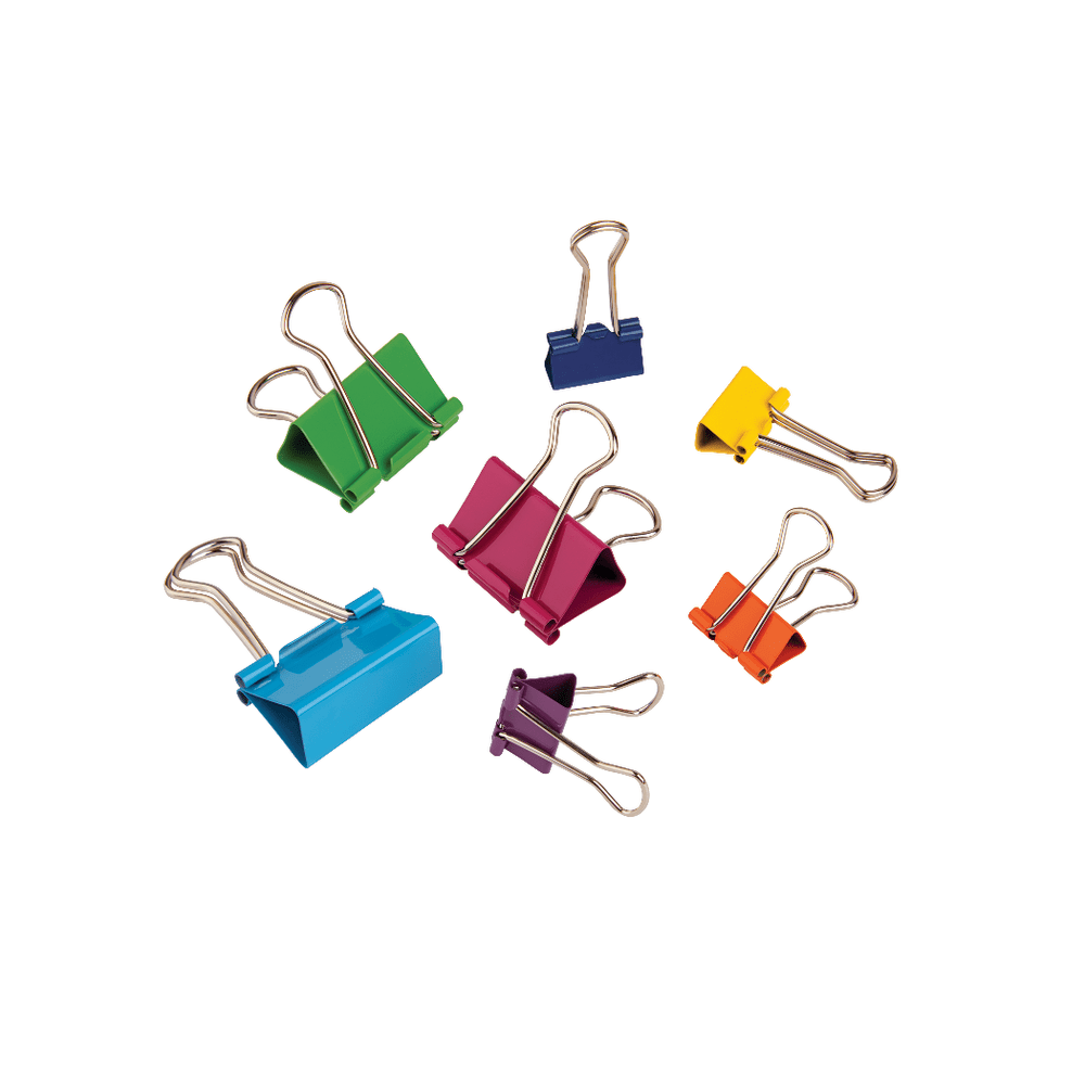 OFFICE DEPOT 1042/1044-60TC  Brand Fashion Binder Clips, Assorted Sizes, Assorted Colors, Pack Of 65