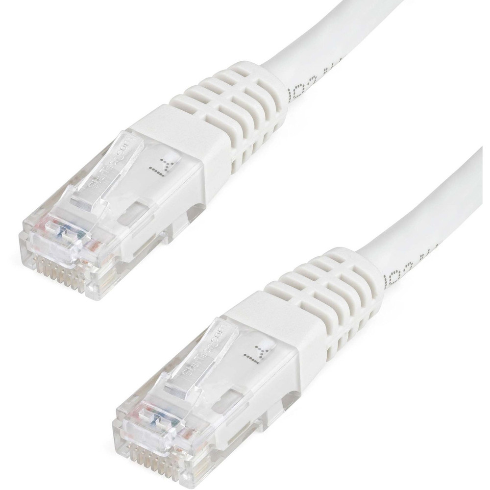 StarTech.com C6PATCH15WH StarTech.com 15ft CAT6 Ethernet Cable - White Molded Gigabit - 100W PoE UTP 650MHz - Category 6 Patch Cord UL Certified Wiring/TIA
