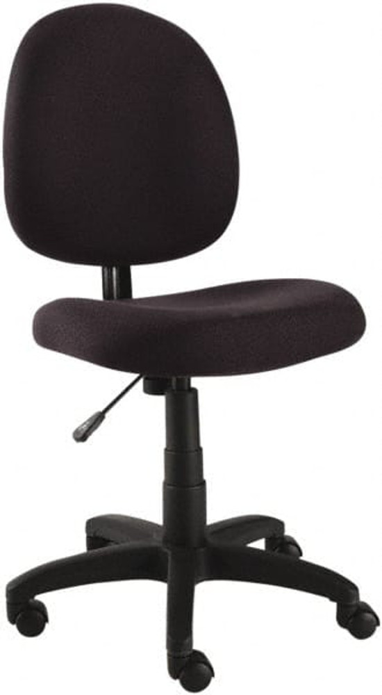 ALERA ALEVT48FA10B Task Chair:  Acrylic,  Adjustable Height,  17-1/7 to  22-4/9" Seat Height,  Black
