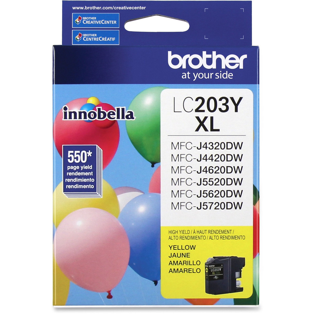 Brother Industries, Ltd Brother LC203Y Brother Genuine Innobella LC203Y High Yield Yellow Ink Cartridge