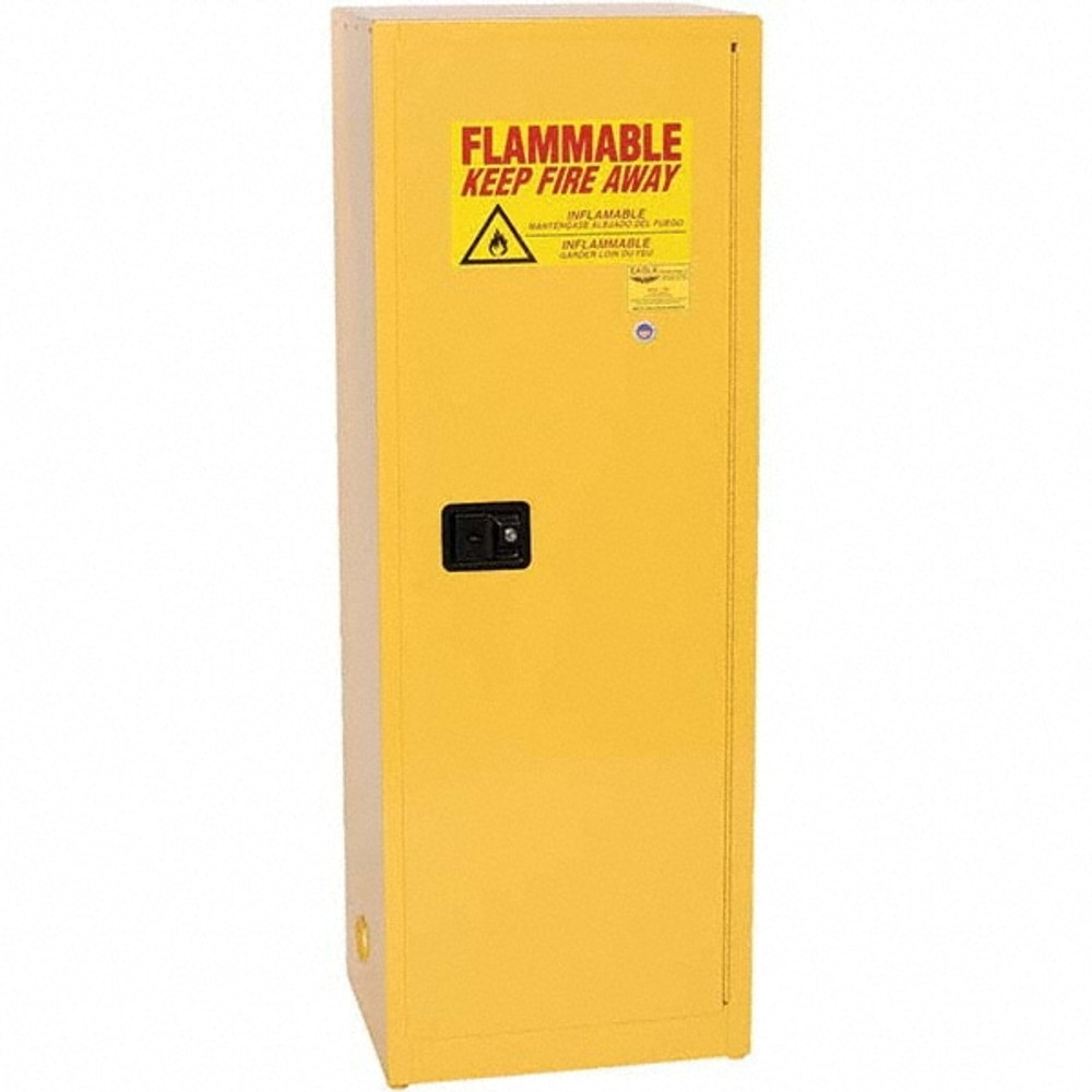 Eagle 2310X-OLD Flammable & Hazardous Storage Cabinets:  24.000 gal Drum, 1.000 Door,  3 Shelf,  Self Closing,  Yellow