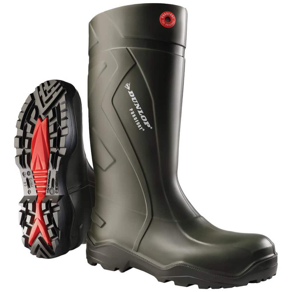 Dunlop Protective Footwear EG62E33-09 Boots & Shoes; Footwear Type: Work Boot ; Footwear Style: Snug Boot ; Gender: Men ; Men's Size: 9 ; Upper Material: Purofort ; Outsole Material: Purofort