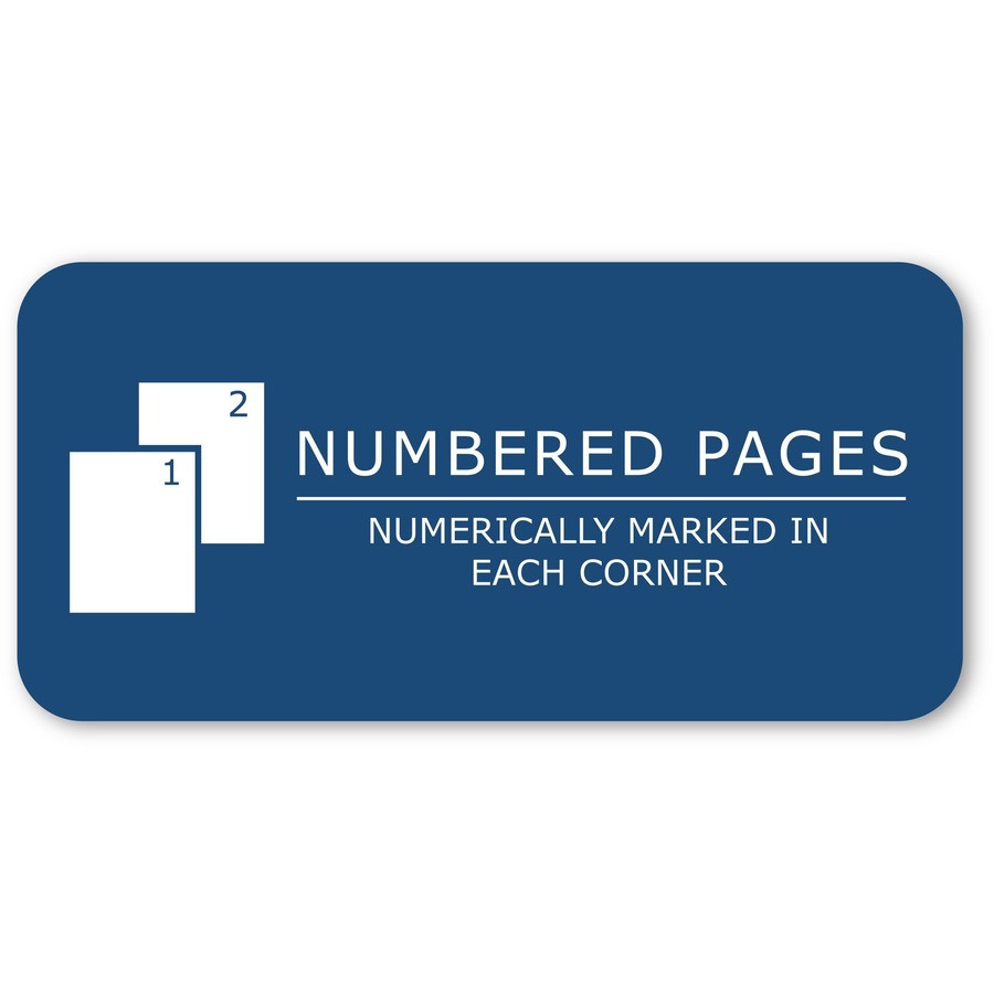 Roaring Spring Paper Products Roaring Spring 77160 Roaring Spring 4x4 Graph Single Copy Lab Book with Numbered Pages