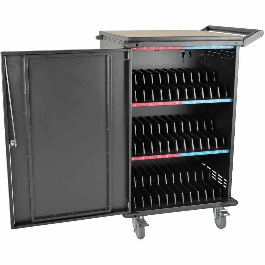 Tripp Lite by Eaton CSC36AC Tripp Lite by Eaton Multi-Device Charging Cart, 36 AC Outlets, Chromebooks and Laptops, Black