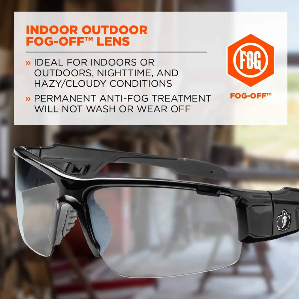 Tenacious Holdings, Inc Skullerz 52083 Skullerz Dagr AF Clear Safety Glasses