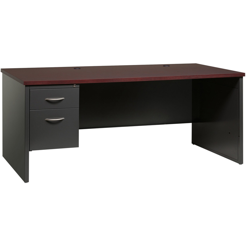 Lorell 79150 Lorell Fortress Modular Series Left-Pedestal Desk