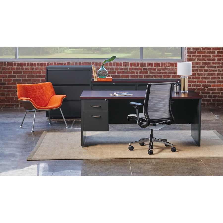 Lorell 79150 Lorell Fortress Modular Series Left-Pedestal Desk