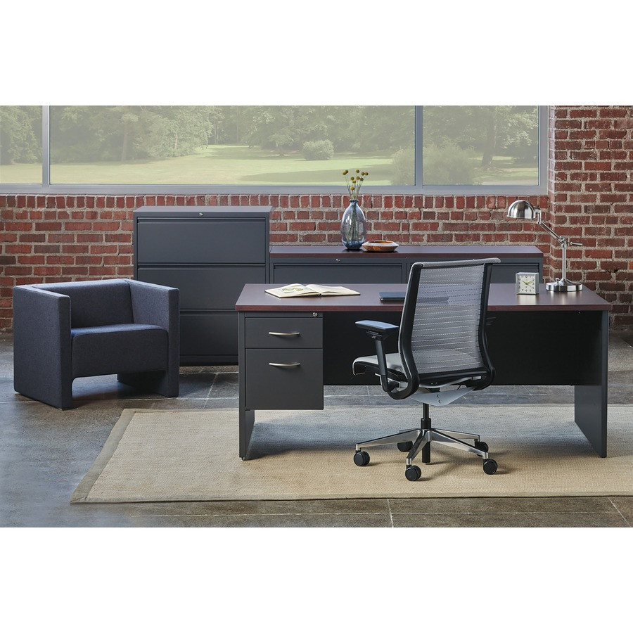 Lorell 79150 Lorell Fortress Modular Series Left-Pedestal Desk