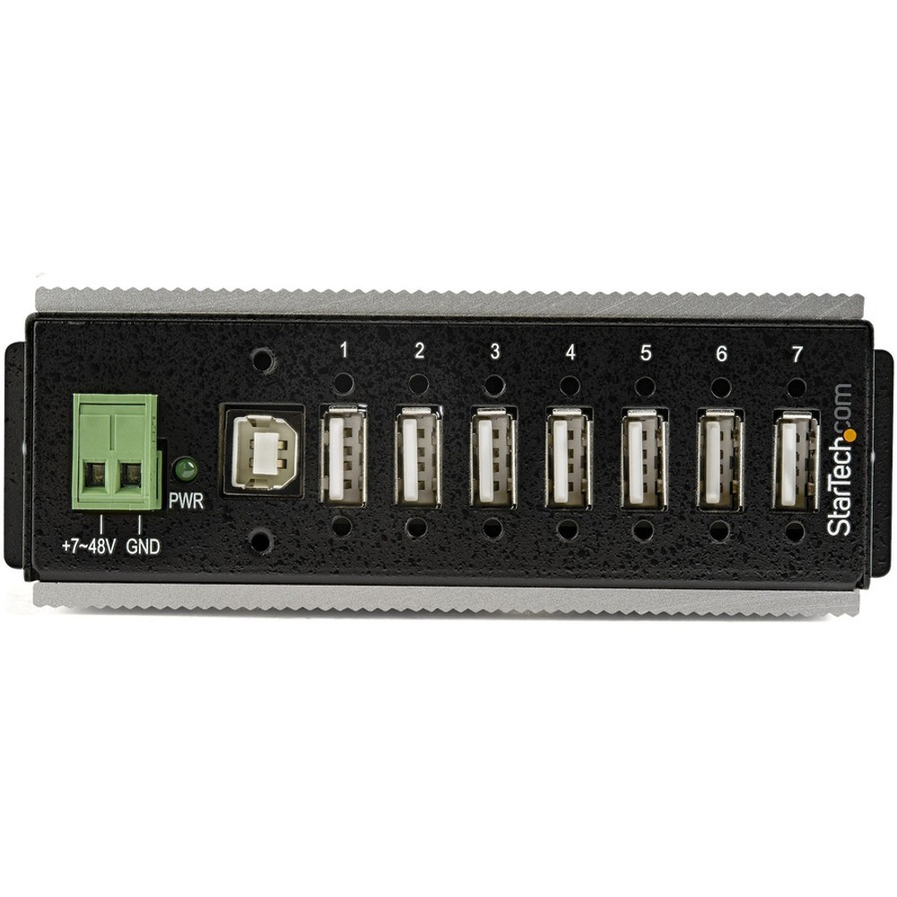 StarTech.com HB20A7AME StarTech.com 7 Port USB 2.0 Hub - Metal Industrial USB Hub (USB-A to 7 USB-A) - Mountable, ESD/Surge Protection - Extended Operating Temp