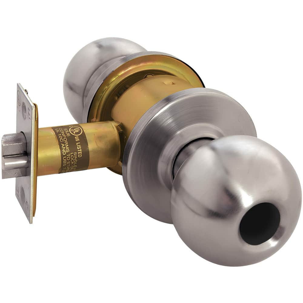 Arrow Lock RK12-BD-32D-LC Knob Locksets; Type: Storeroom ; Key Type: Keyed Different ; Material: Metal ; Finish/Coating: Satin Stainless Steel ; Compatible Door Thickness: 1-3/8" to 1-3/4" ; Backset: 2.375