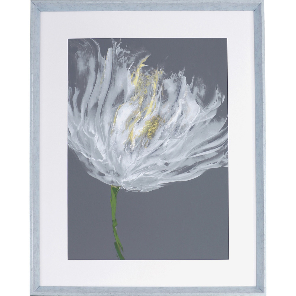 Lorell 04478 Lorell White Flower I Framed Abstract Art
