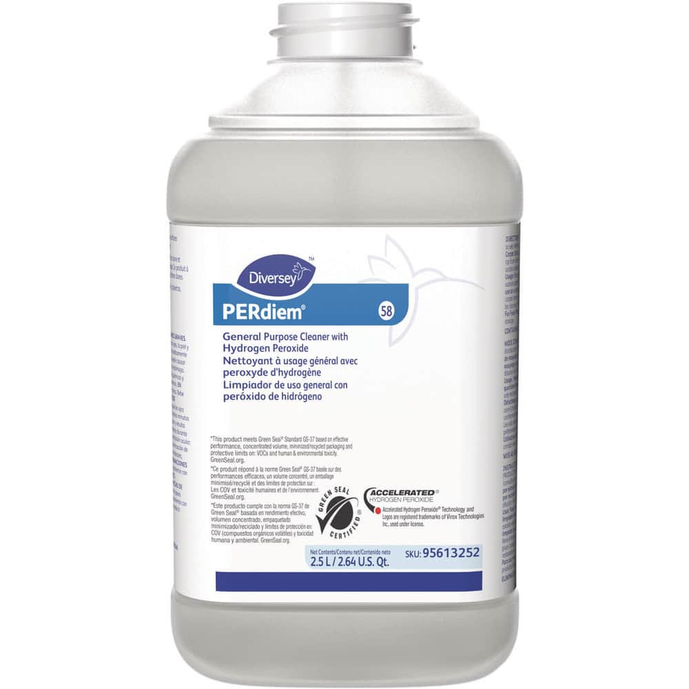 Diversey DVS95613252 All-Purpose Cleaners & Degreasers; Product Type: All-Purpose Cleaner ; Form: Liquid ; Container Type: Bottle ; Container Size: 84.5 oz ; Scent: Unscented ; Application: For Carpet Extraction; Prespray & Spotting